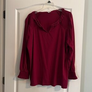 Talbots Rich Red Blouse